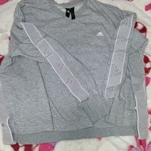 Adidas Gray Sweatshirt with Logo